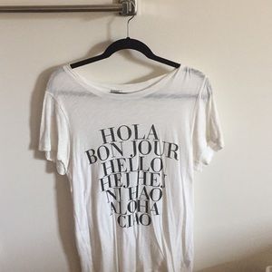 J. Crew "Hello" Graphic Tshirt